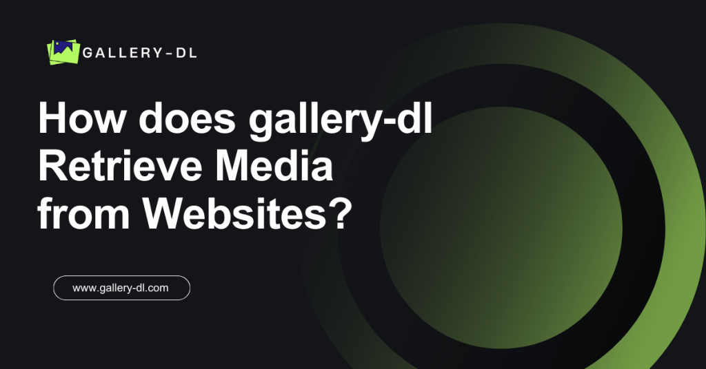 How does gallery‑dl Retrieve Media from Websites