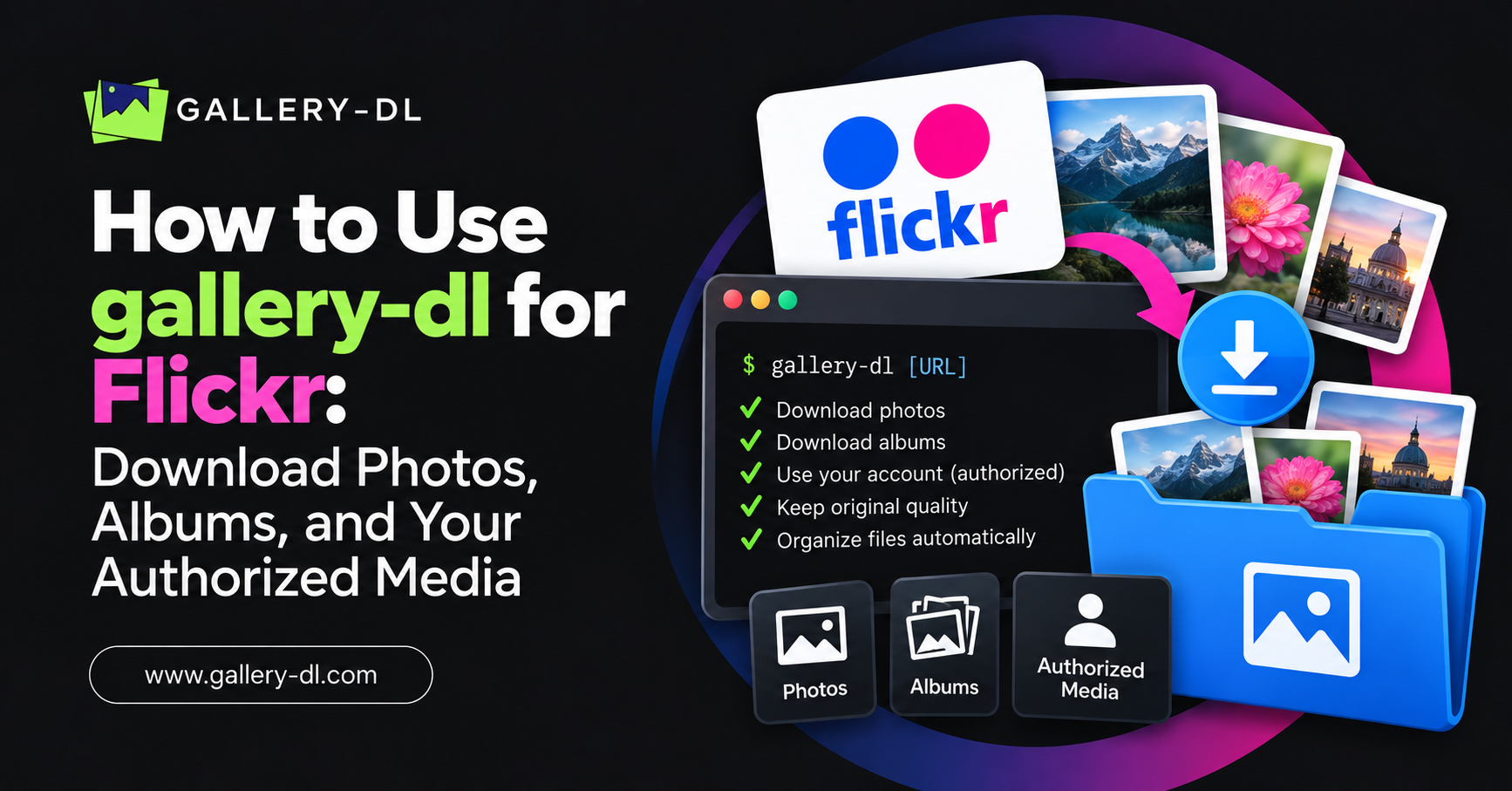 Download Photos, Albums, and Your Authorized Media